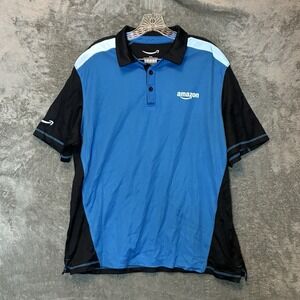 Luly Yang Mens Active Polo Short Sleeve XL Breathable Performance Employee
